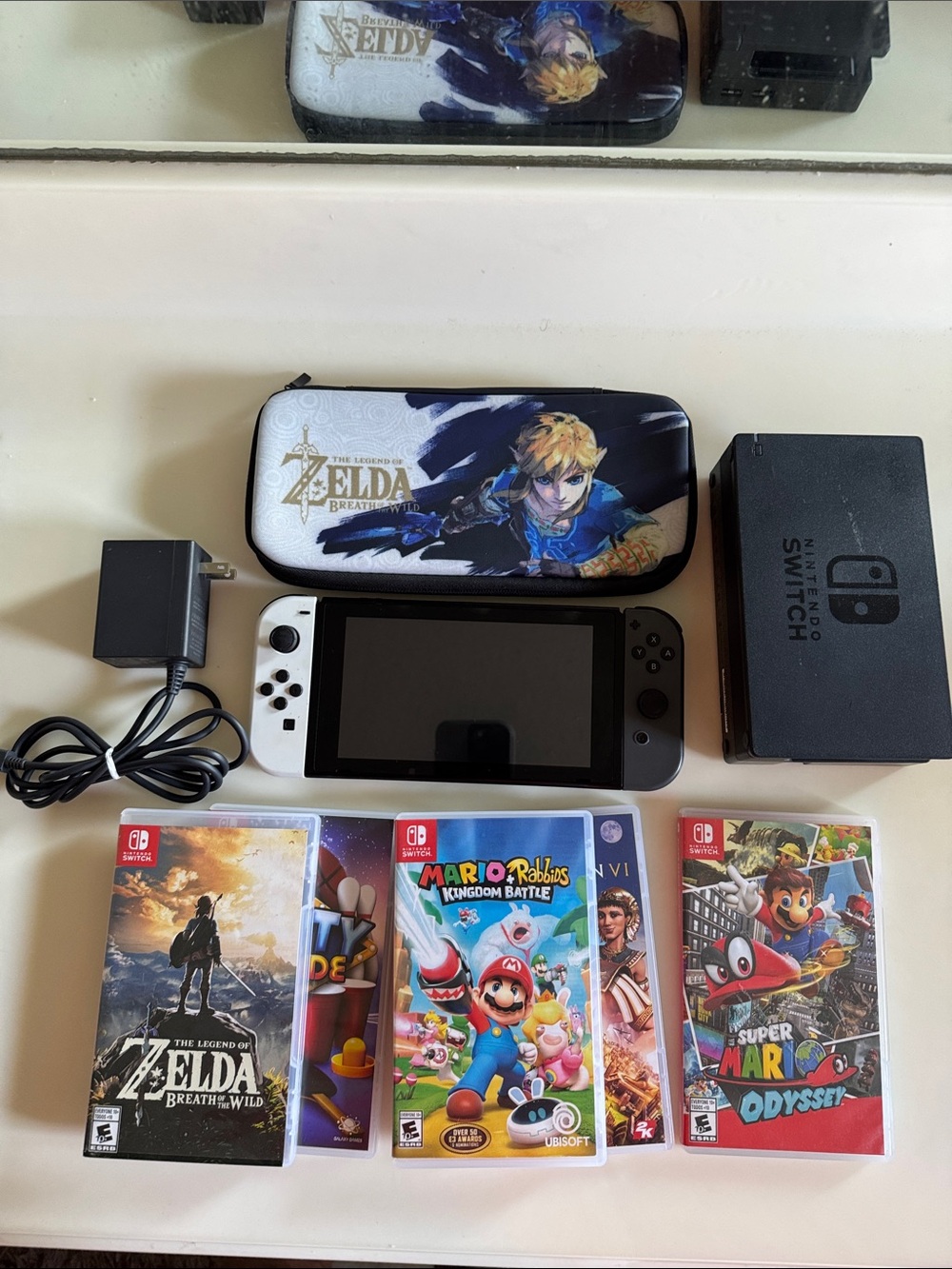 Nintendo Switch Mario Zelda Bundle 5 Games Lot